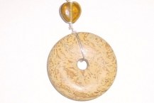 Wire wrapped Tiger Jasper Pendant