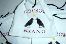 Jewelry Bags, "Old Crow Brand", Raven, Handmade Set of 15