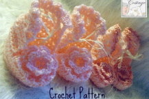 Baby Bootie, Crochet Pattern. PDF Pattern 002