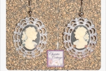 Lavely Cameo Dangle Earrings