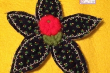 Daisy Applique, Handmade, 003, Vintage Applique Center