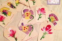 Hang Tags, Hand Painted, Set of 12, Made in America