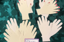 Fingerless glove hand dispalys, kids