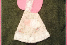 Sunbonnet Sue, Handmade Applique, Handmade in America, Pink, Gingham