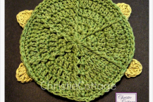 Turtle Bath Mitt Crochet Pattern 009 - PDF