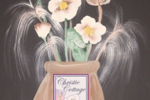 ACEO Flowers in Vase from Acrylic Painting, Print - "Memories"